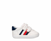 Tommy Hilfiger Stripe Low Cut Velcro Crib BR/MAR - T0B9-33831-1433X336-115