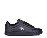 Sapatilhas Calvin Klein Low Cut Lace-Up Sneaker Preto — vista lateral | V3X9-83447-1355999-