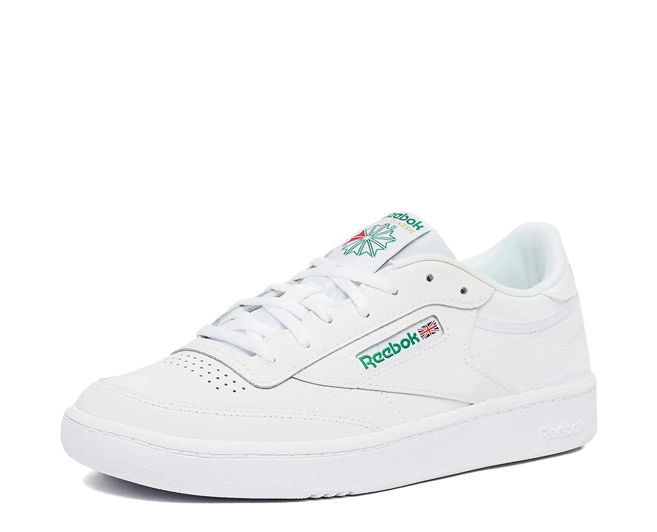 Sapatilhas Reebok Club C Branco/Verde — perfil exterior | 100047776