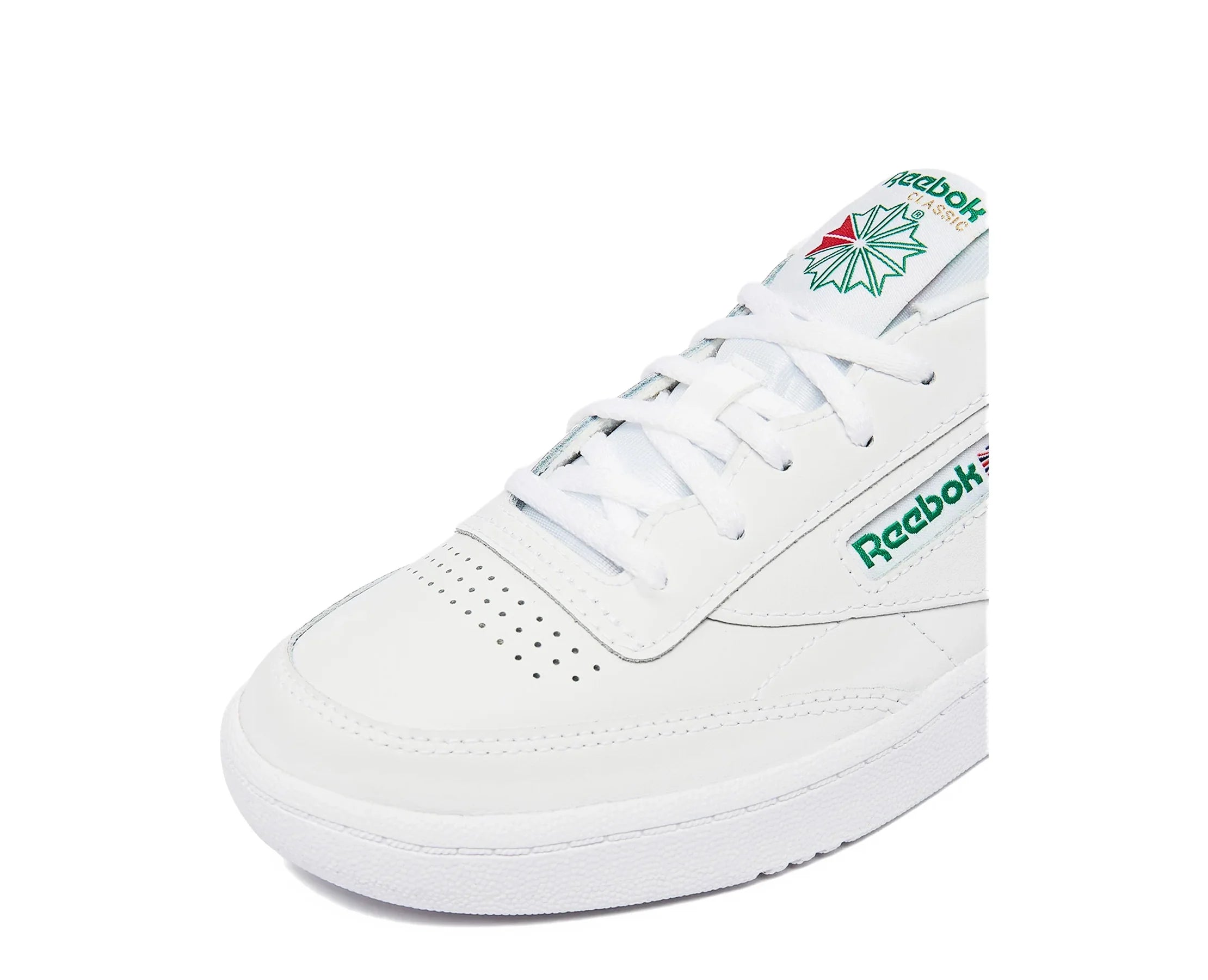 Sapatilhas Reebok Club C Branco/Verde — detalhe | 100047776