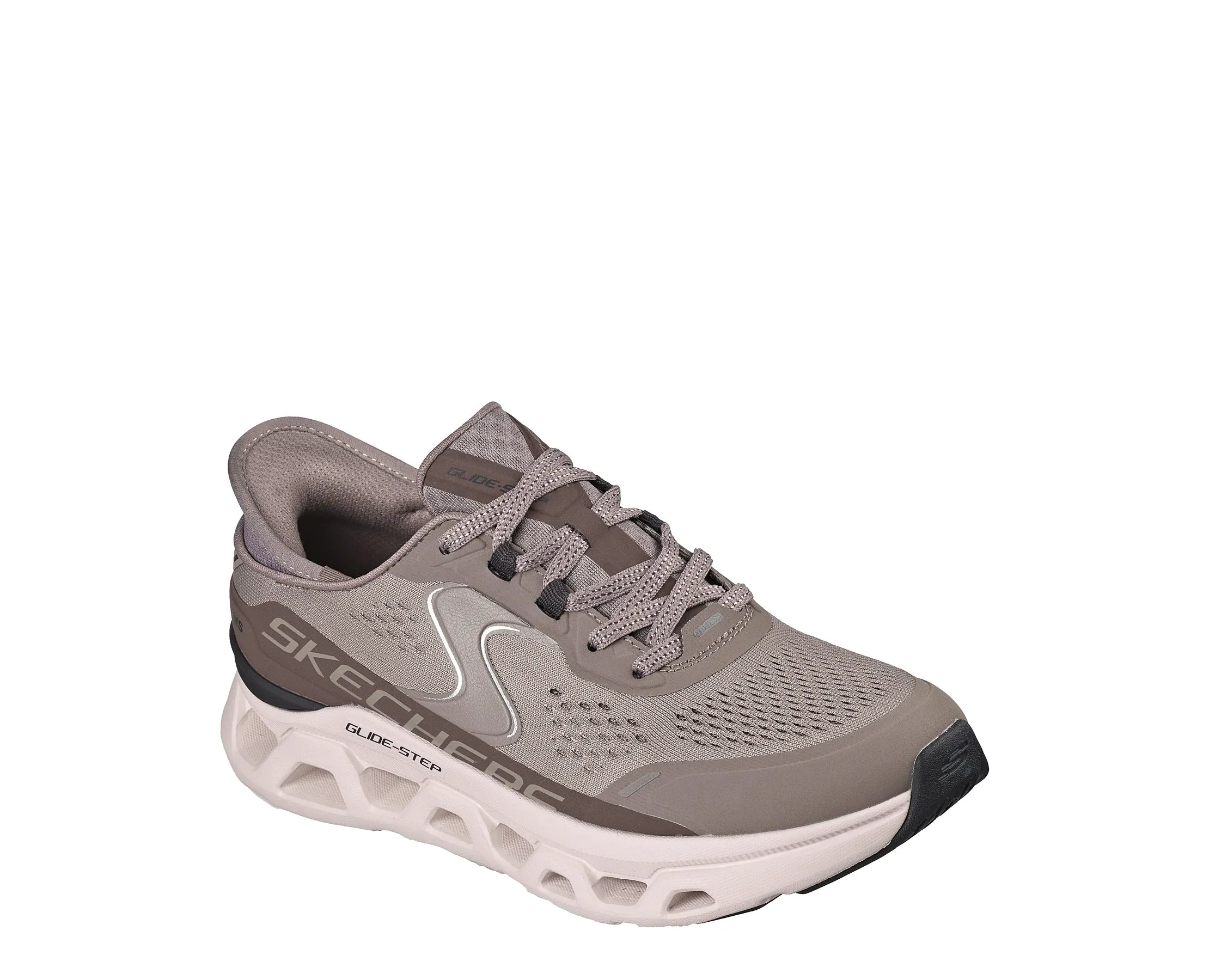 Sapatilhas Skechers Glide-Step Altus Castanho — perfil exterior | 150510-DKTP