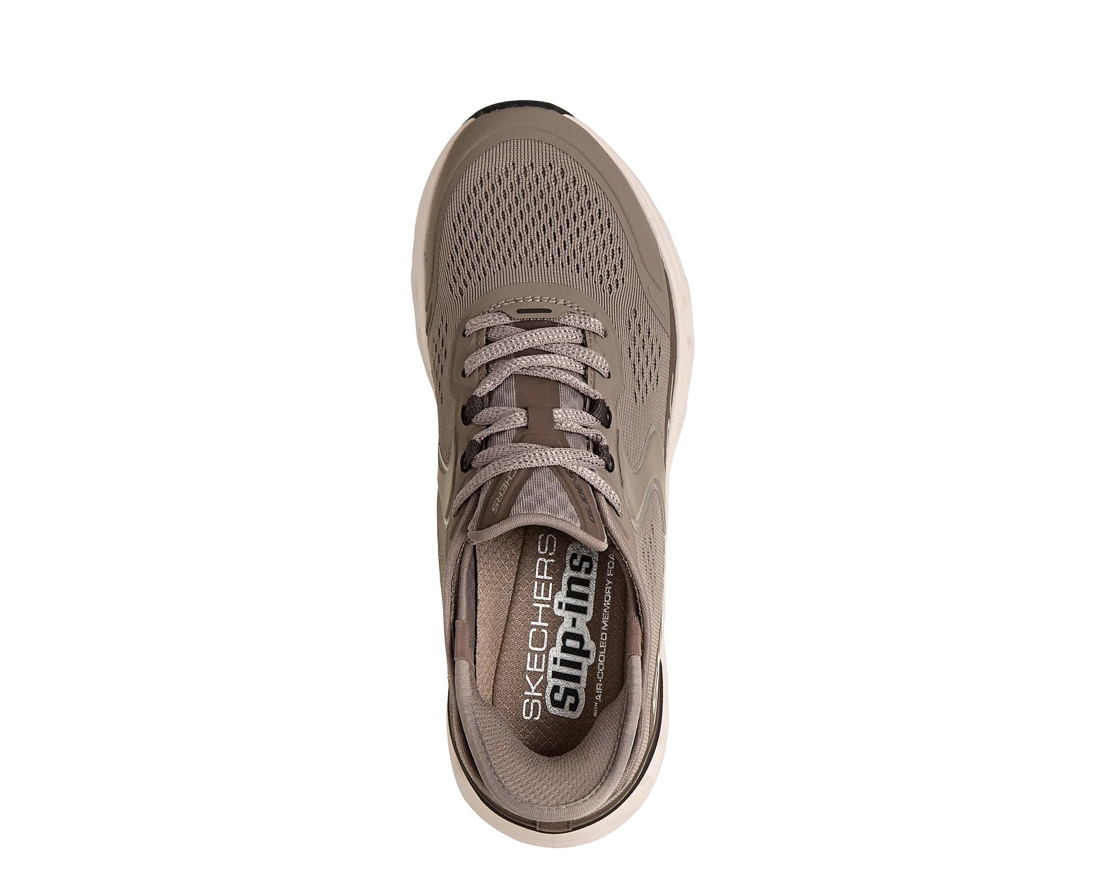 Sapatilhas Skechers Glide-Step Altus Castanho — vista de topo | 150510-DKTP