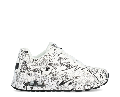 Skechers Uno Process Sketch BR/PR - 177972-WBK-117