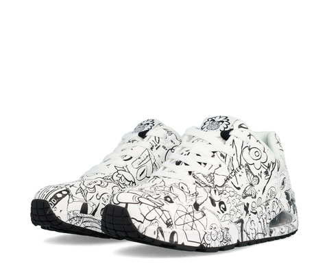 Skechers Uno Process Sketch BR/PR - 177972-WBK-117