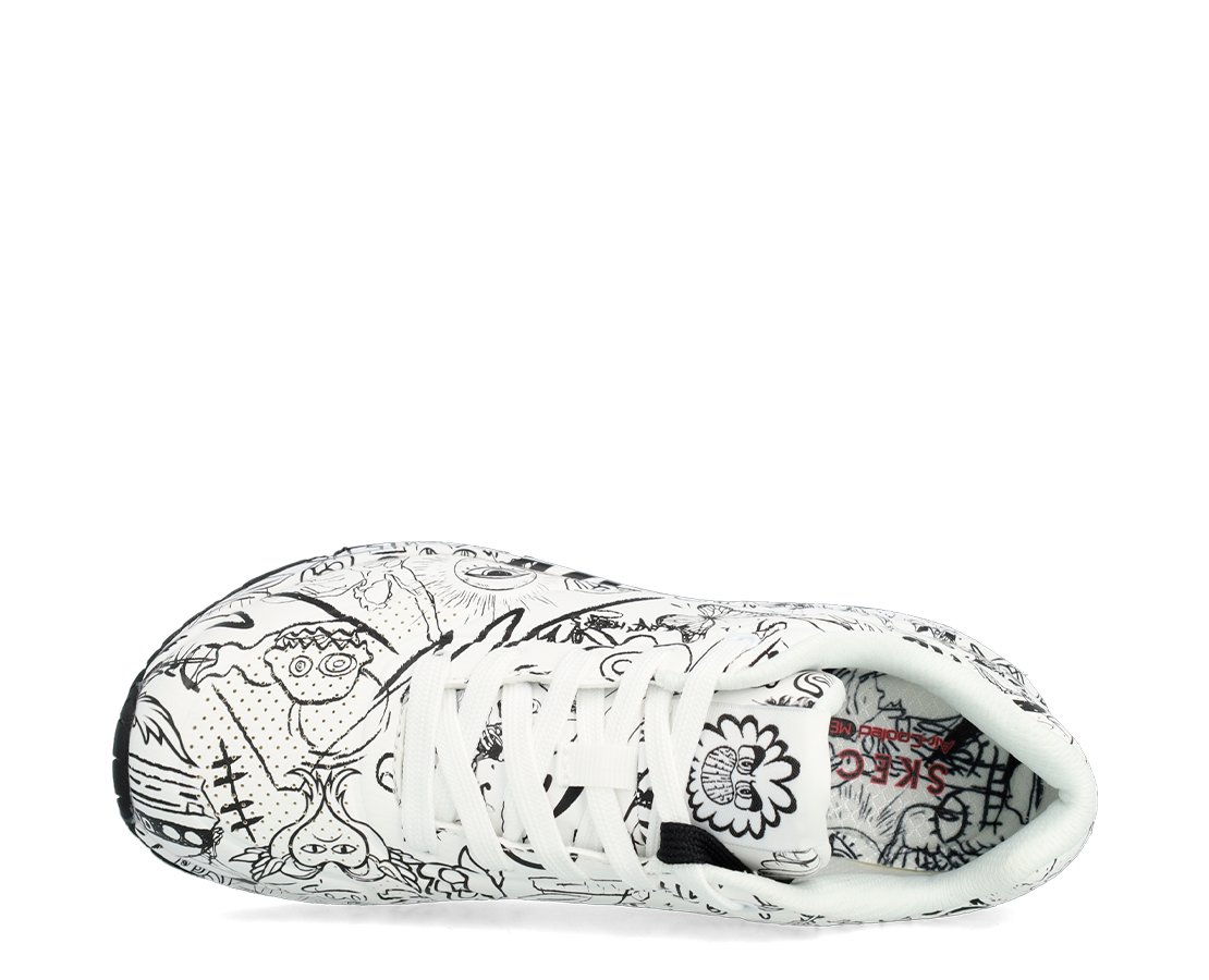 Skechers Uno Process Sketch BR/PR - 177972-WBK-117