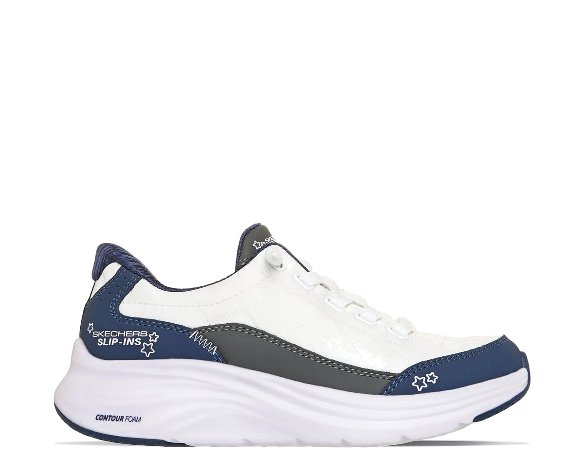 Sapatilhas Skechers Contour Foam Branco — perfil exterior | 303949L-WNV