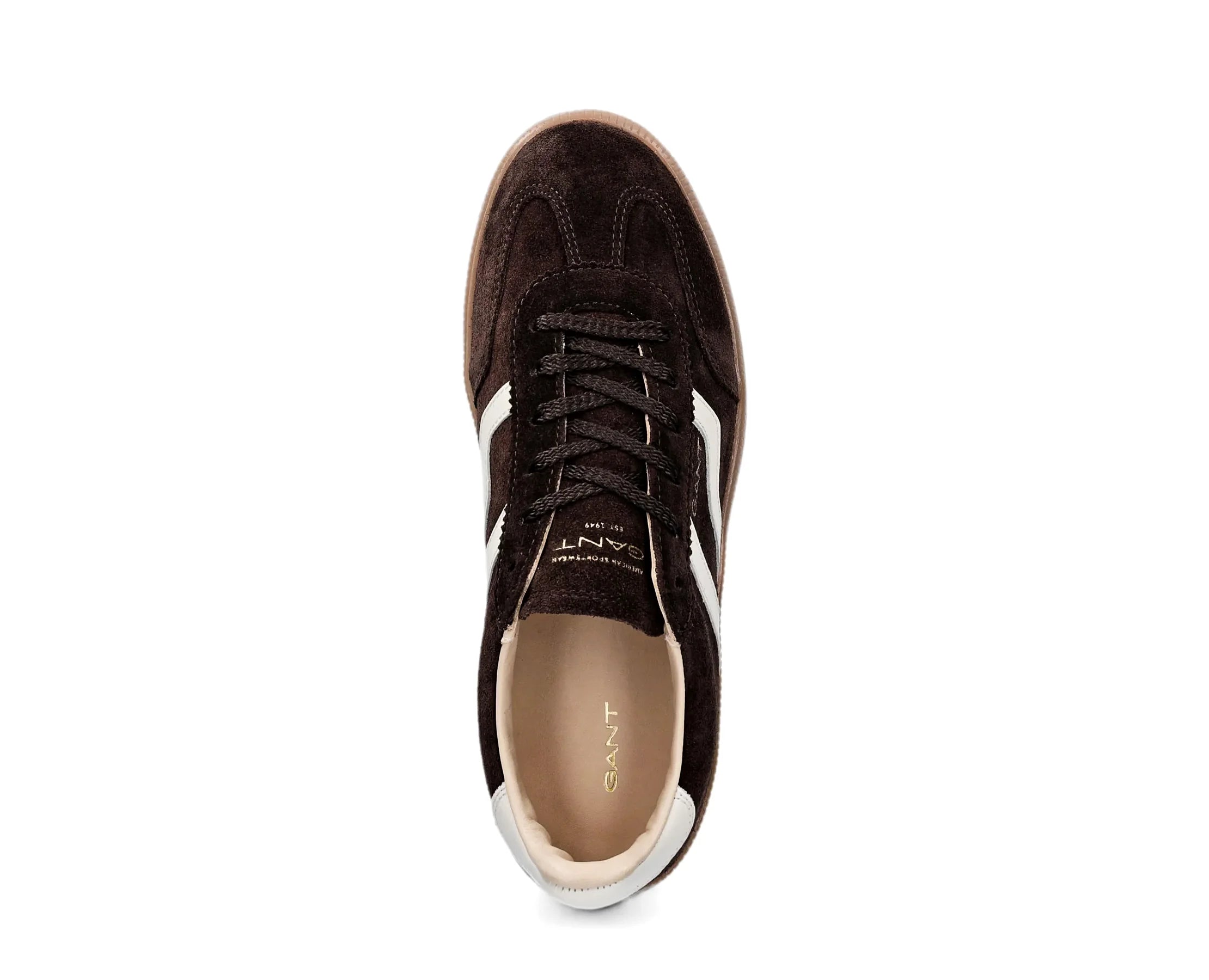 Sapatilhas Gant Cuzima Castanho — vista de topo | 33533345-G928