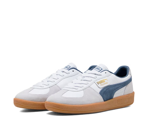 Puma Palermo Leather White Dark Indigo BR/AZ - 396464-24-93