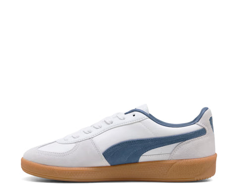 Puma Palermo Leather White Dark Indigo BR/AZ - 396464-24-93