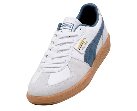 Puma Palermo Leather White Dark Indigo BR/AZ - 396464-24-93