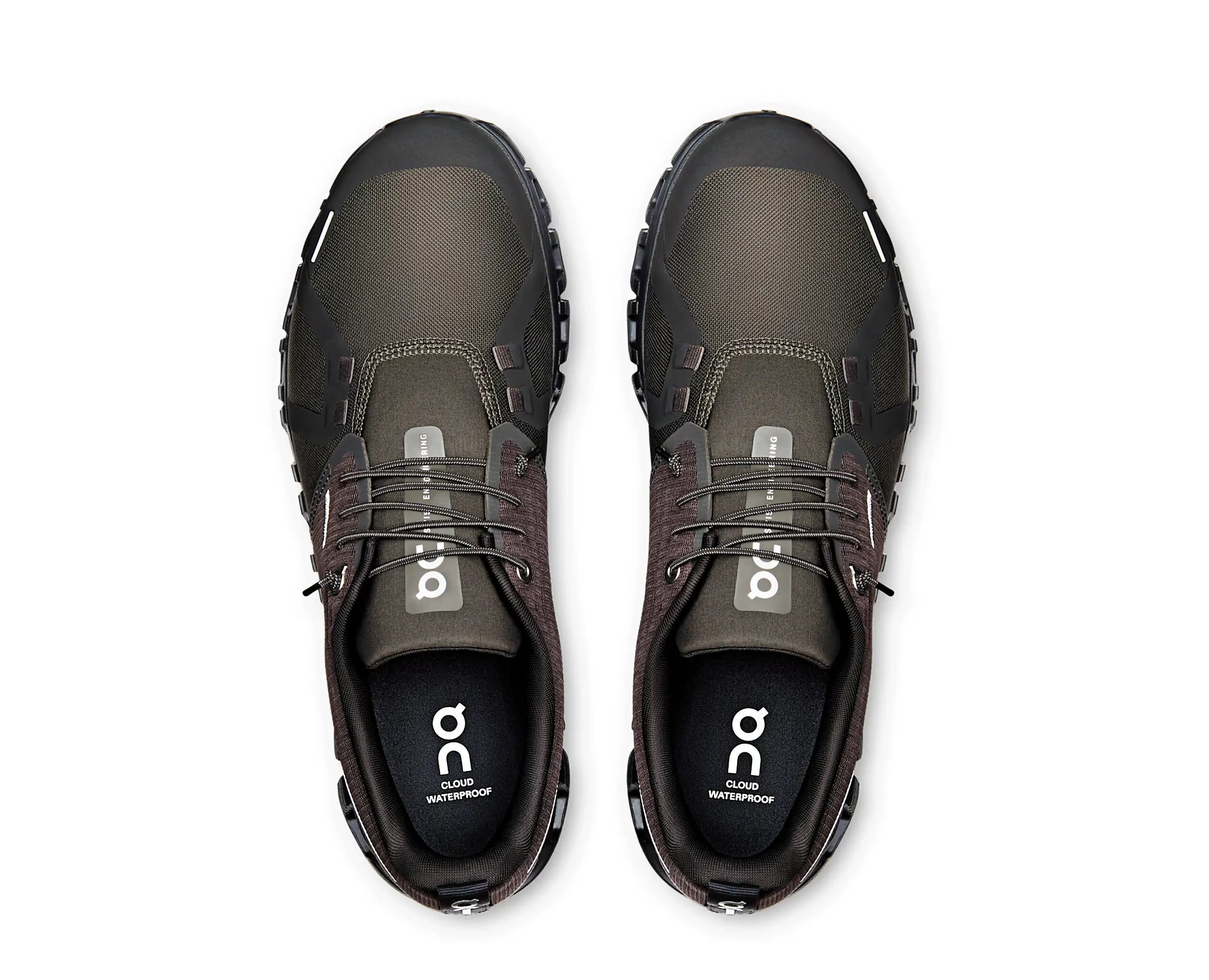 Sapatilhas On Cloud 6 Waterproof Castanho/Preto — vista de topo | 3MF10065033