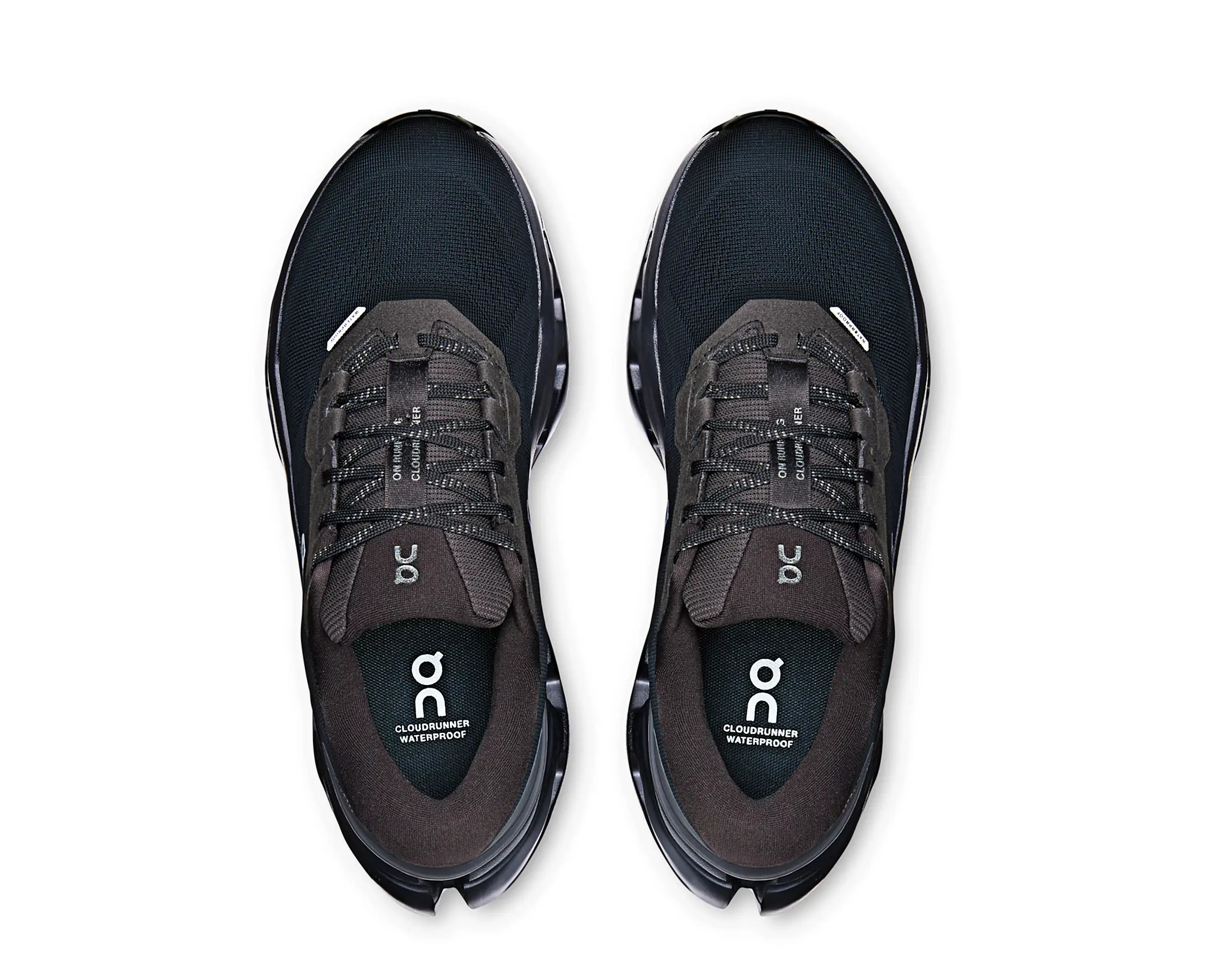 Sapatilhas On Cloudrunner 3 Waterproof Preto — vista de topo | 3WG10081043