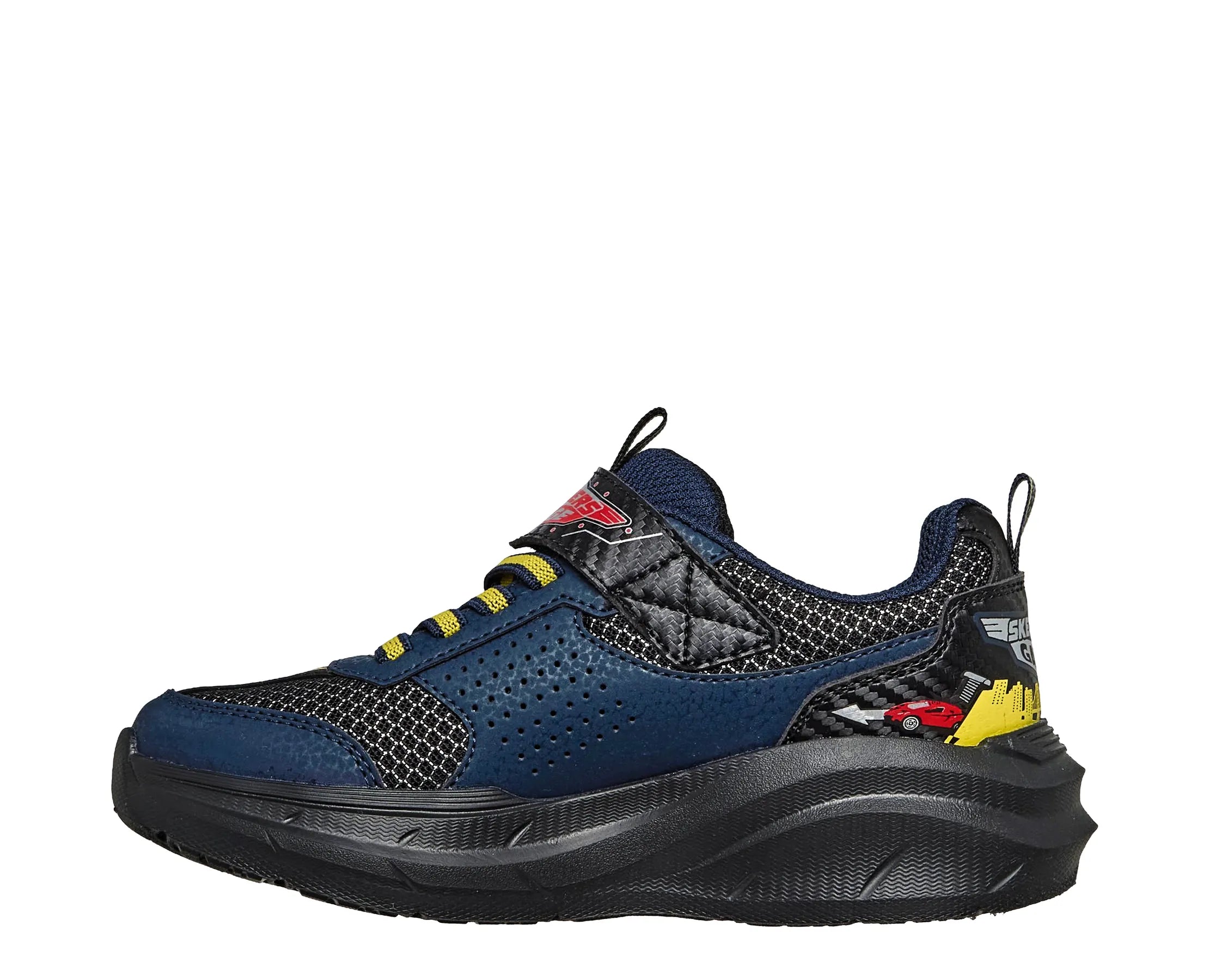 Sapatilhas Skechers Garage Preto — perfil interior | 402150L-BKNV
