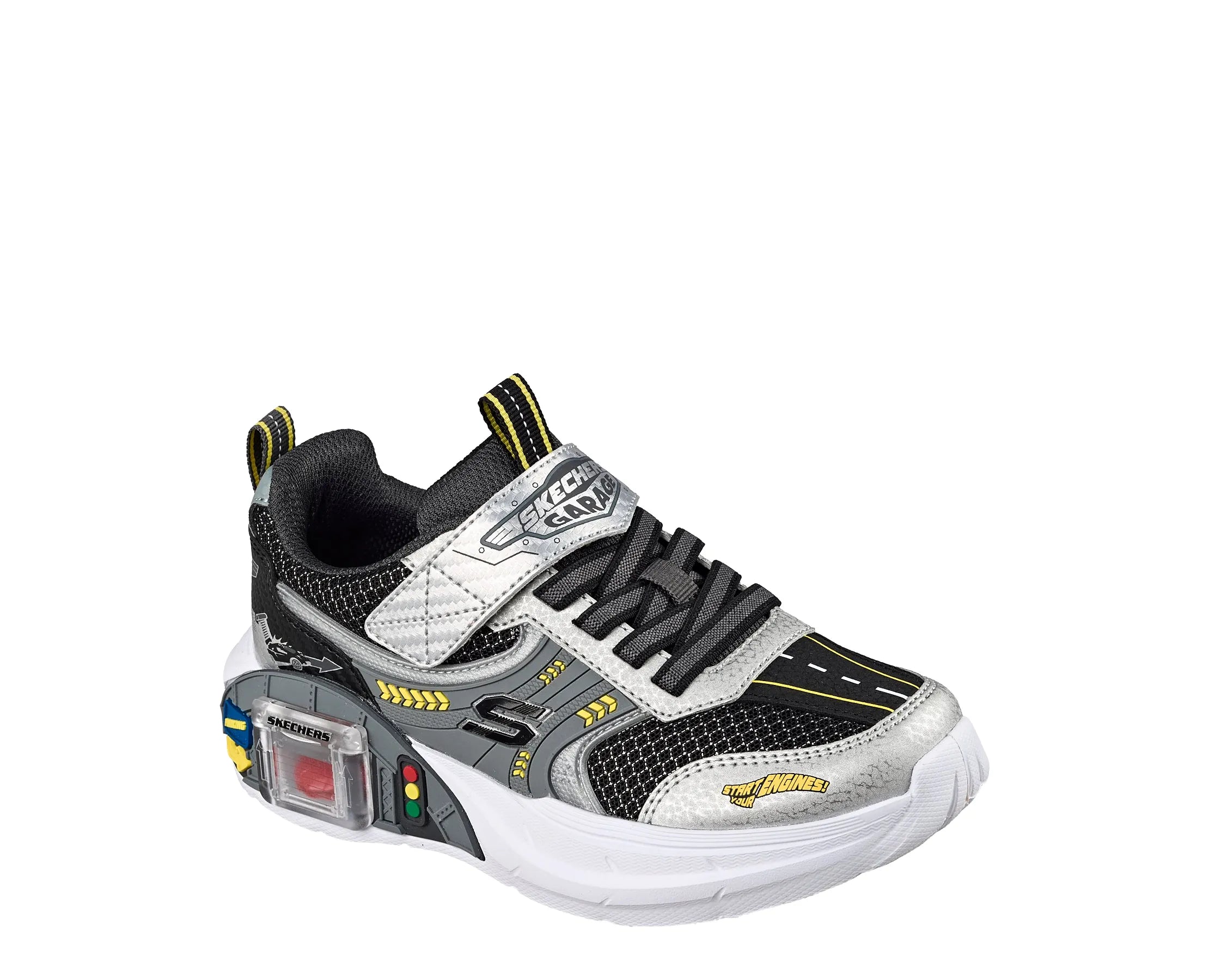 Sapatilhas Skechers Garage Preto — frente | 402150L-SLBK