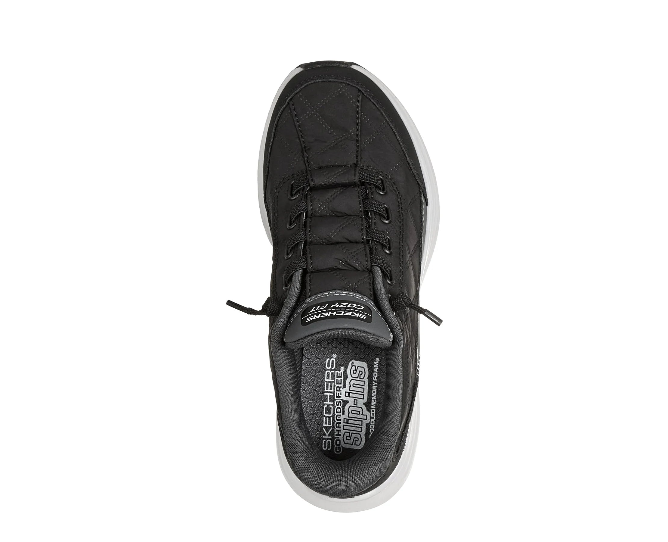 Sapatilhas Skechers Contour Foam Cozy Fit Preto — vista de topo | 403892L-BKW