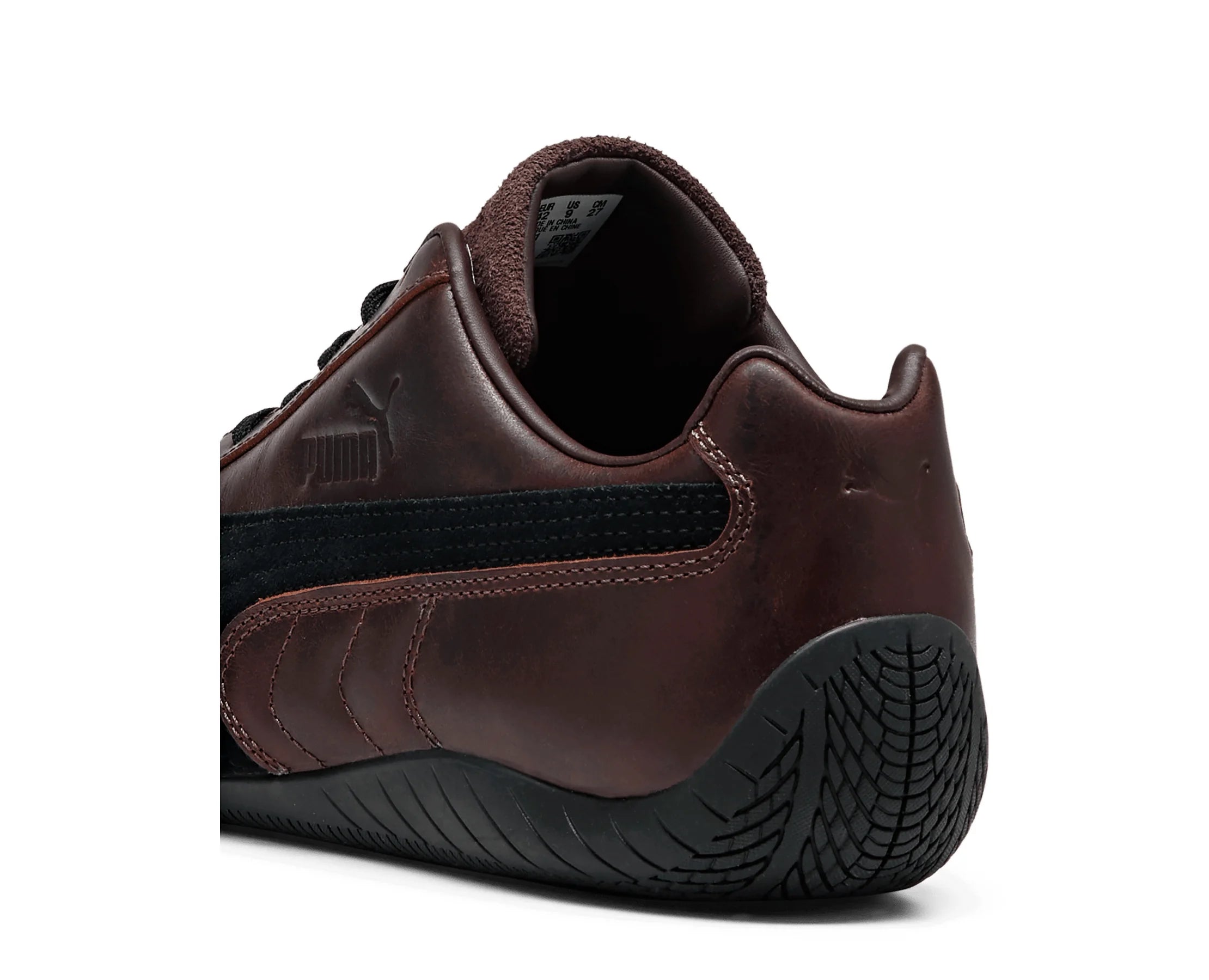Sapatilhas Puma Speedcat Dressed Castanho — detalhe | 407829-01