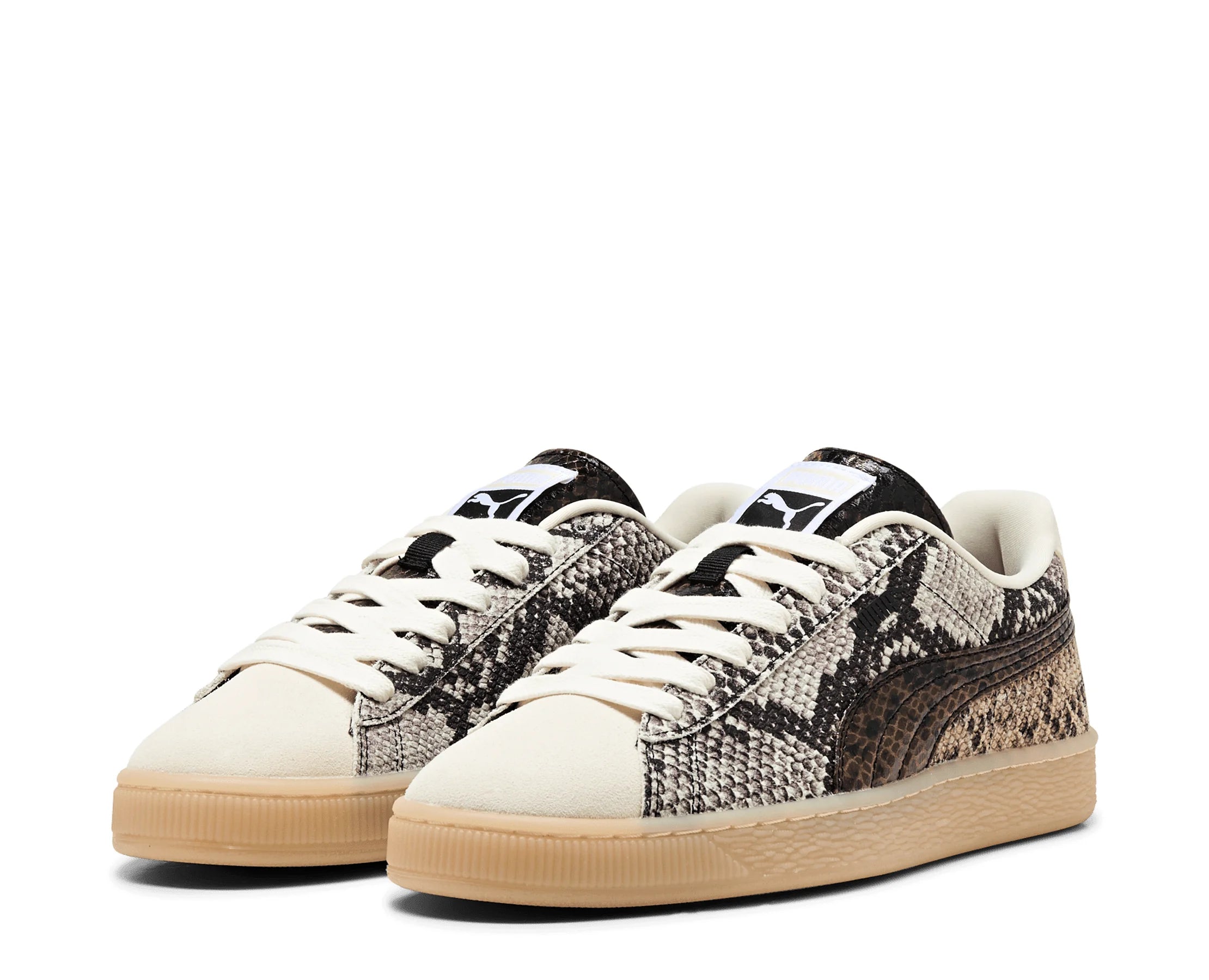 Sapatilhas Puma Suede Snake Snake Animal Print e Puma Black — par | 408329-01