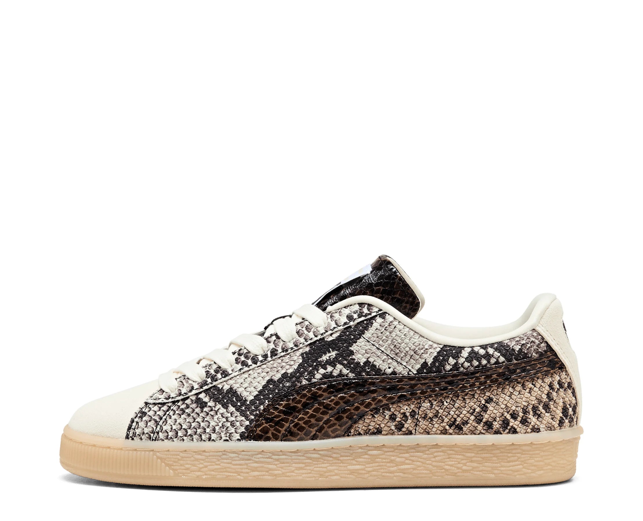 Sapatilhas Puma Suede Snake Snake Animal Print e Puma Black — perfil interior | 408329-01