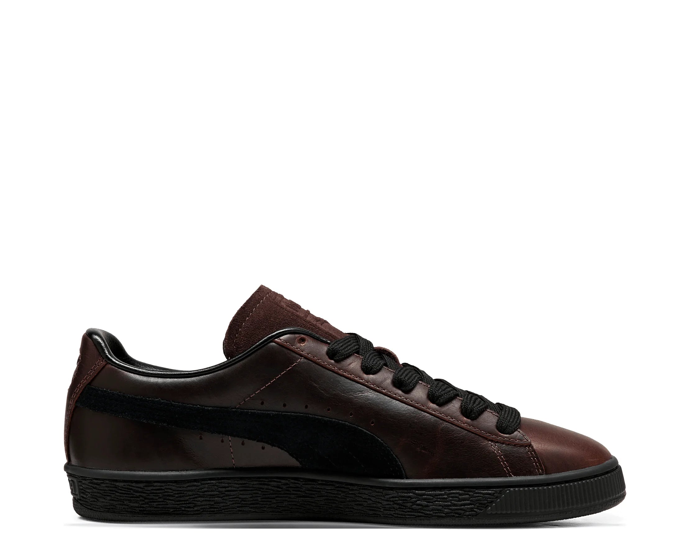 Sapatilhas Puma Suede Dressed Castanho — perfil exterior | 408831-01