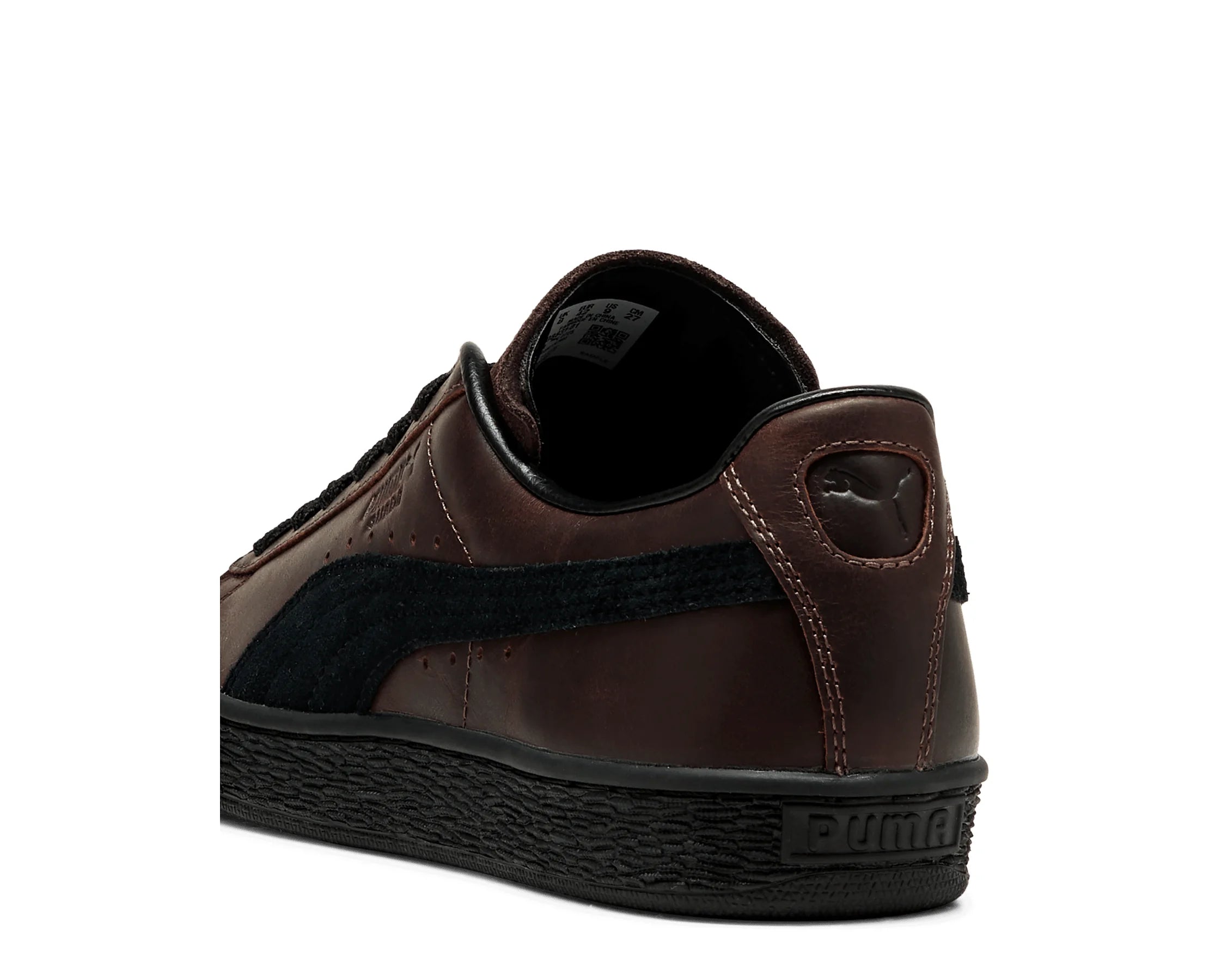 Sapatilhas Puma Suede Dressed Castanho — traseira | 408831-01