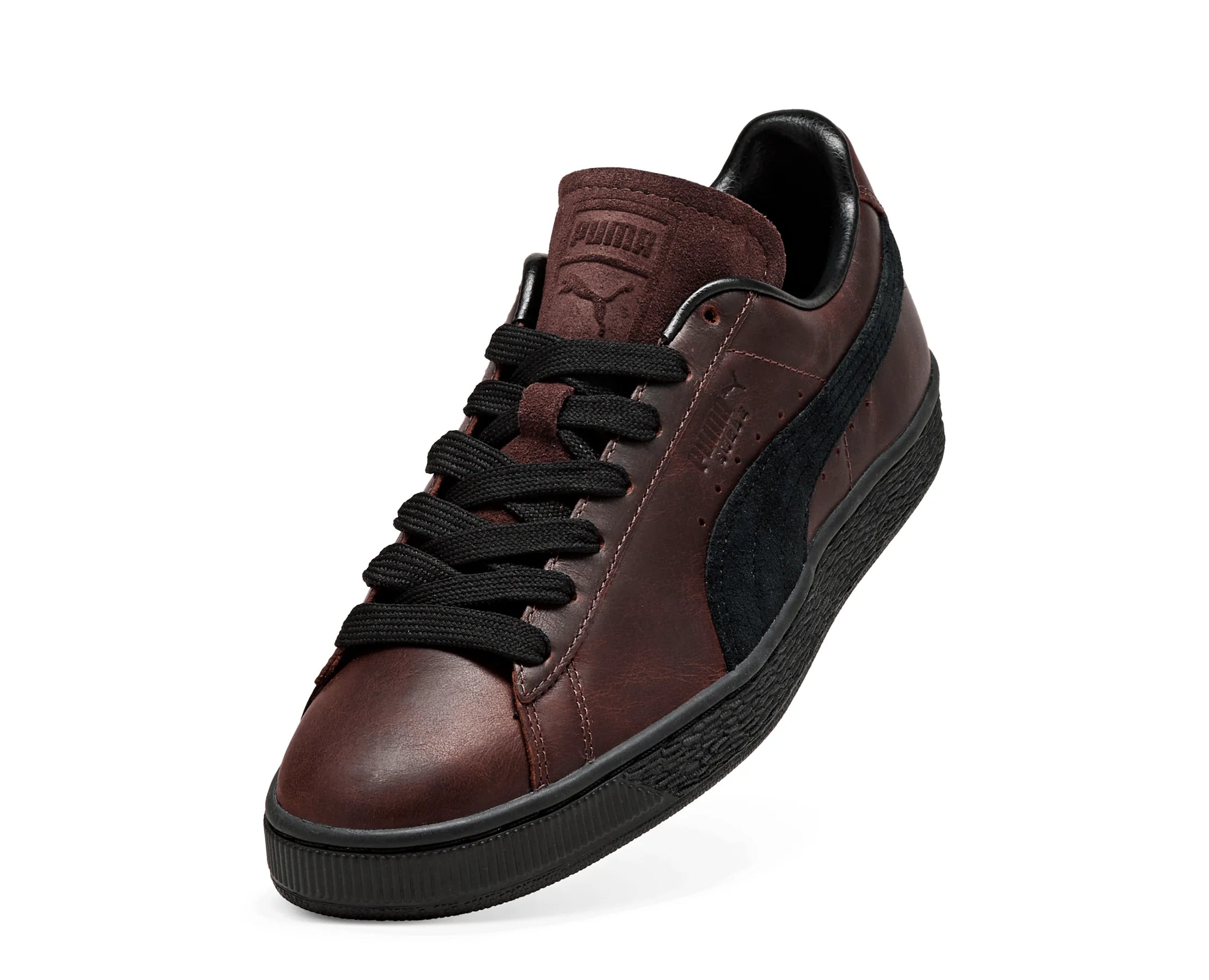 Sapatilhas Puma Suede Dressed Castanho — frente | 408831-01