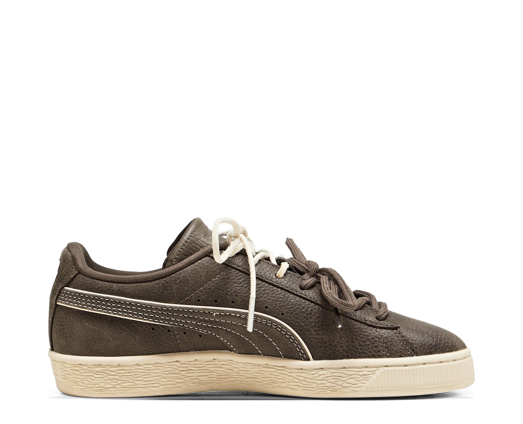 Sapatilhas Puma Suede Bloom Dress-up Castanho — perfil exterior | 409002-02
