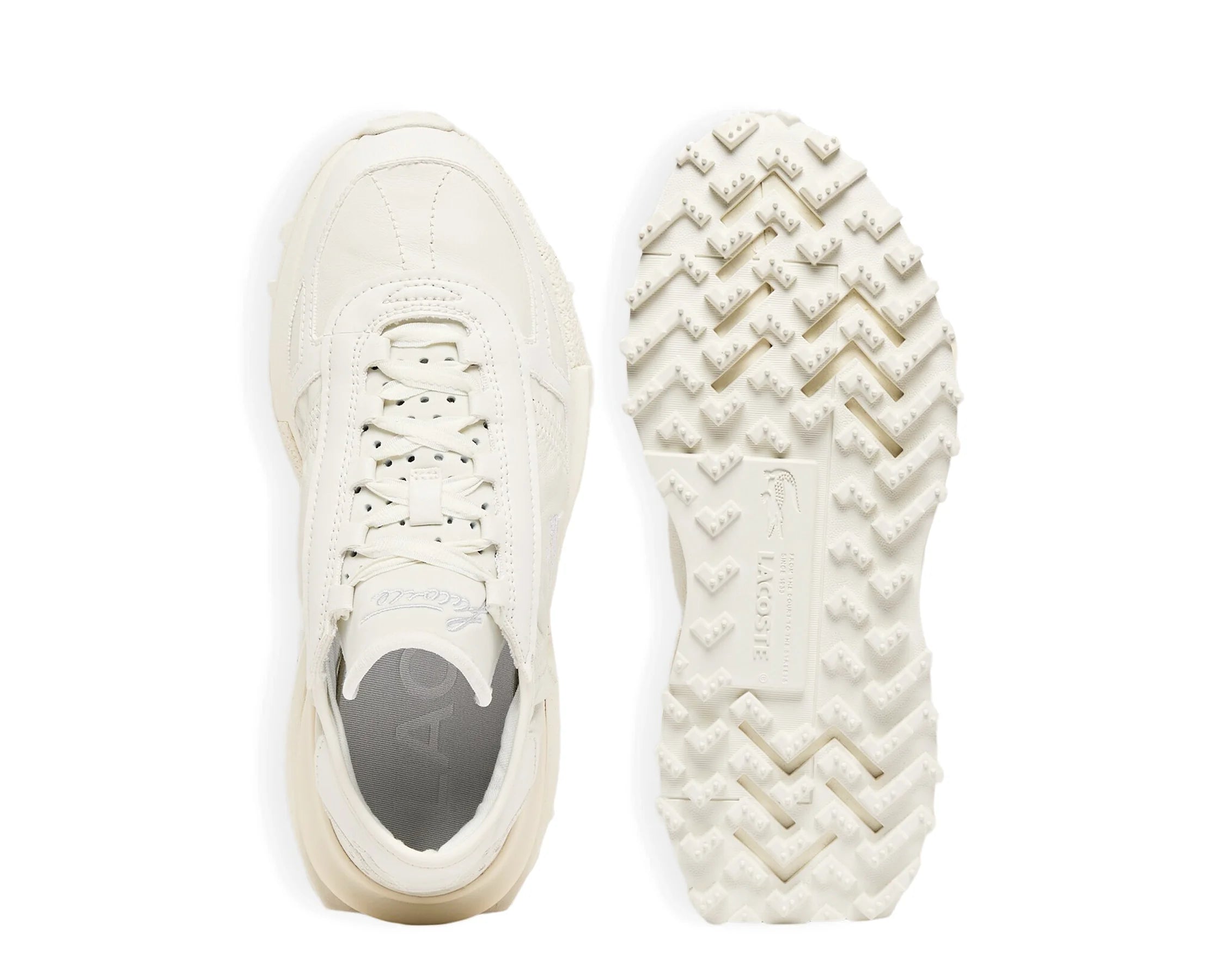 Sapatilhas Lacoste Elite Active 2263 Bege — vista de topo | 52SFA0066-21G