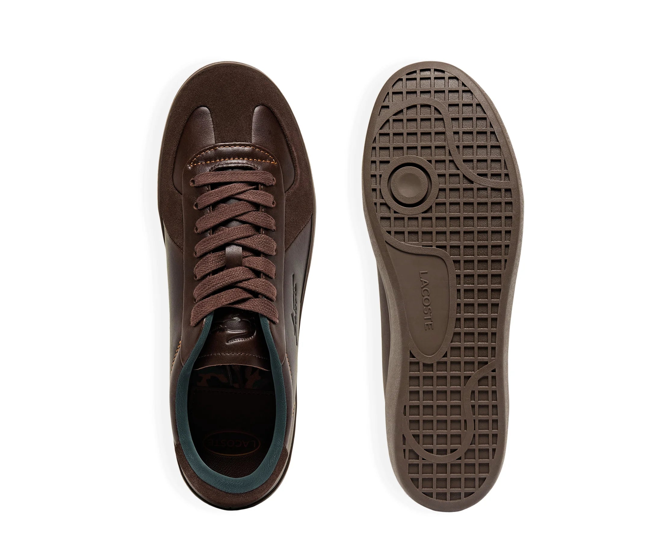Sapatilhas Lacoste Baseshot Pro 226 3 Castanho — vista de topo | 52SMA0046-AQ5
