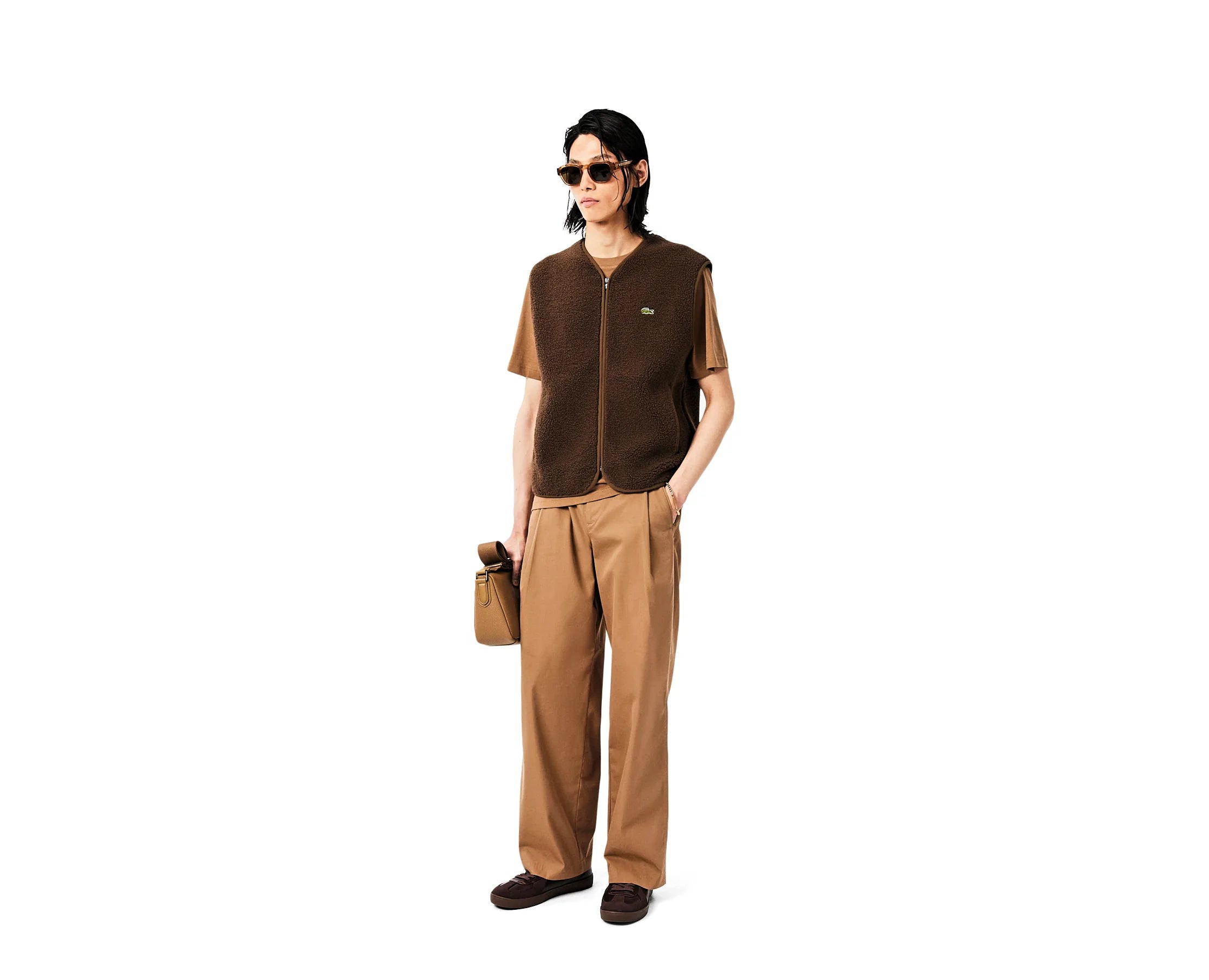 Sapatilhas Lacoste Baseshot Pro 226 3 Castanho — vista 2 | 52SMA0046-AQ5