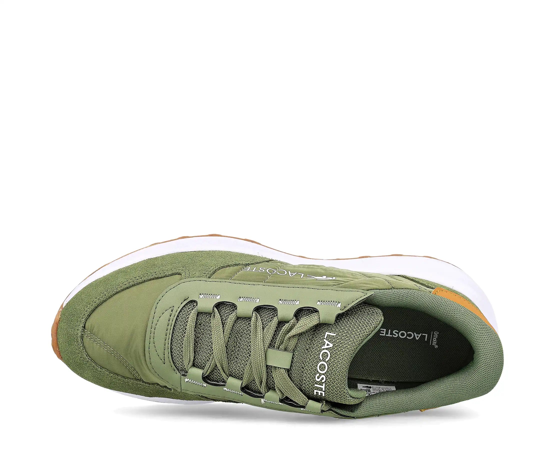 Sapatilhas Lacoste Elite Active Evo Khaki — vista de topo | 52SMA0081-KG9