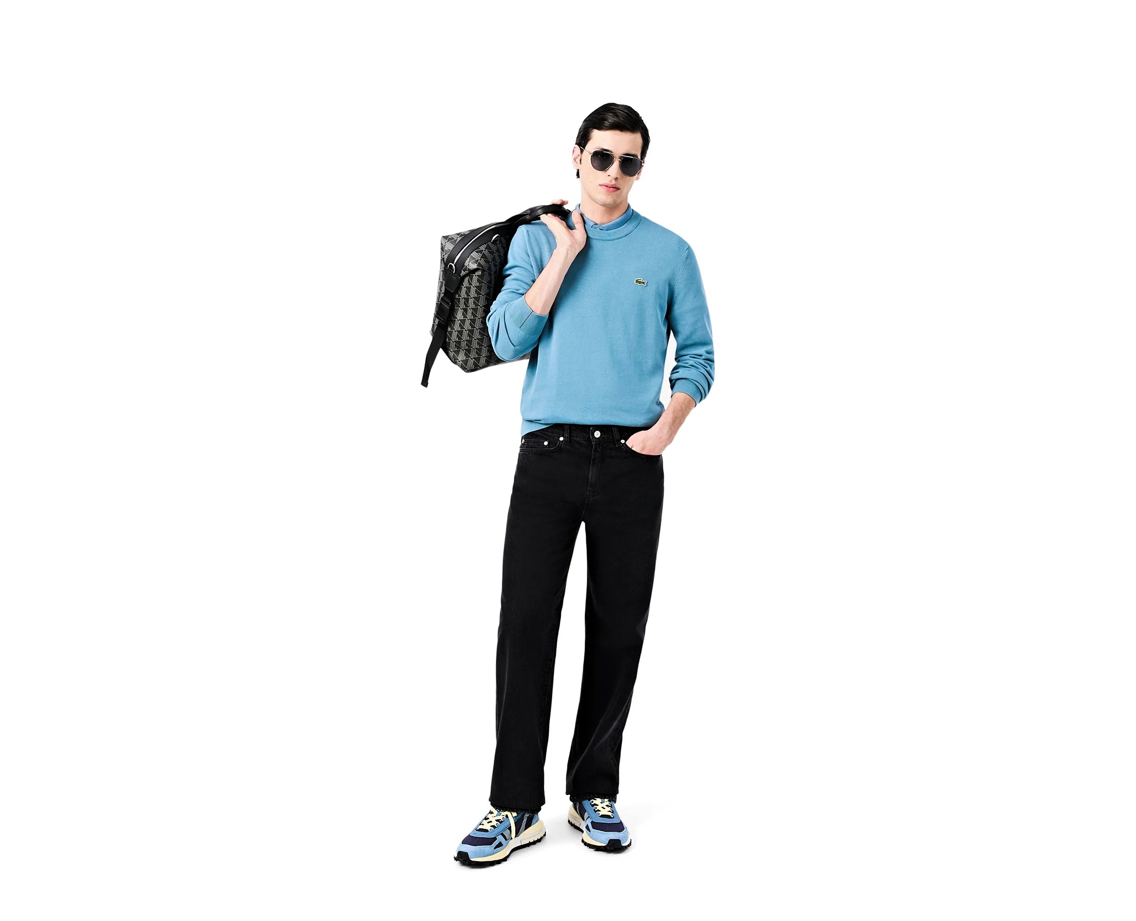 Sapatilhas Lacoste Elite Active 2263 Azul-marinho — vista 2 | 52SMA0087-NB0