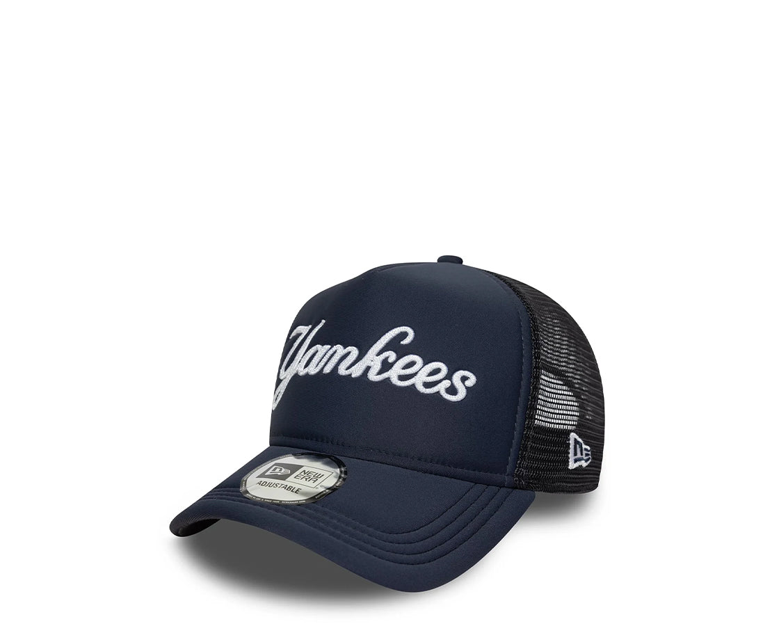 New Era Trucker MLB Script New York Yankees MAR - 60691182E-205