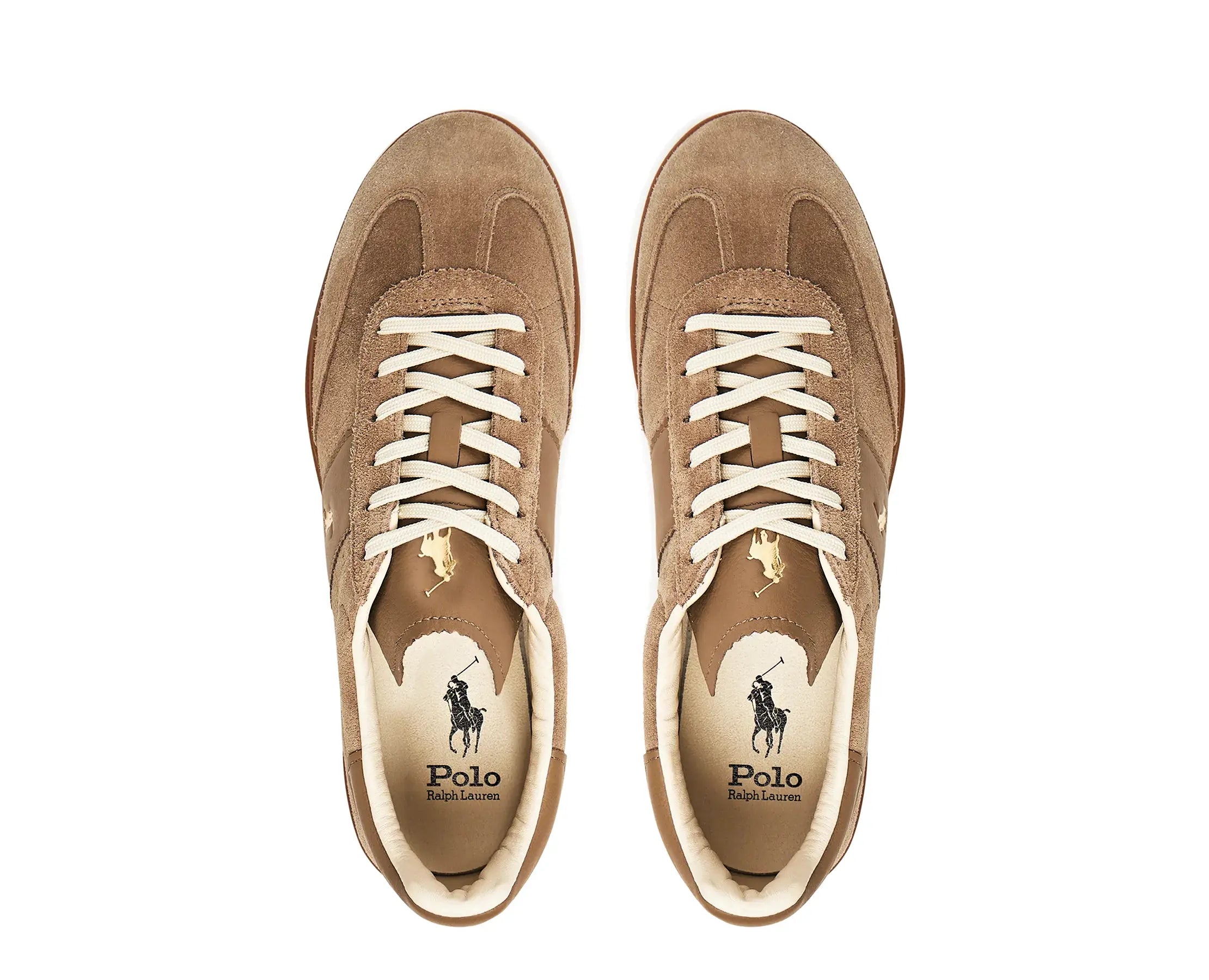 Sapatilhas Ralph Lauren Heritage Aera Castanho — vista de topo | 809978010002
