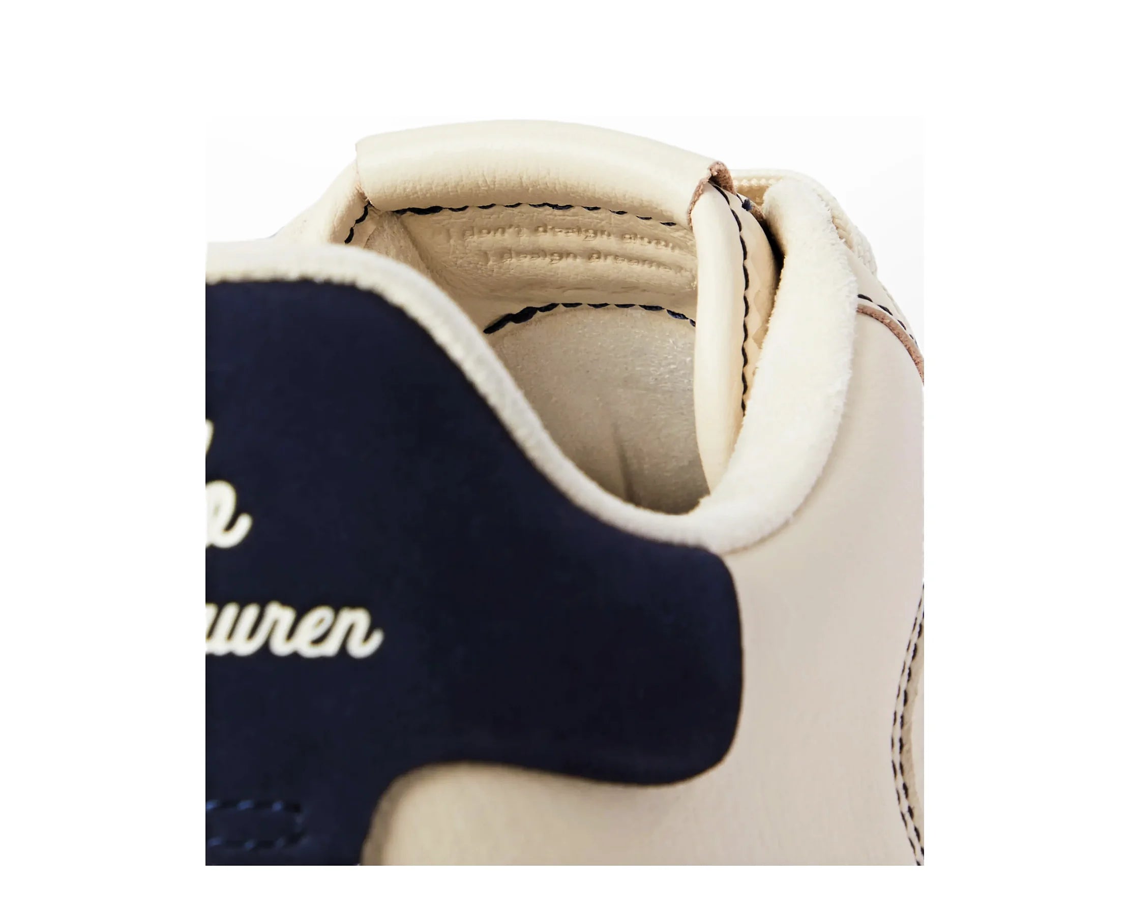 Sapatilhas Ralph Lauren Masters Court Bege — detalhe | 809P15490001