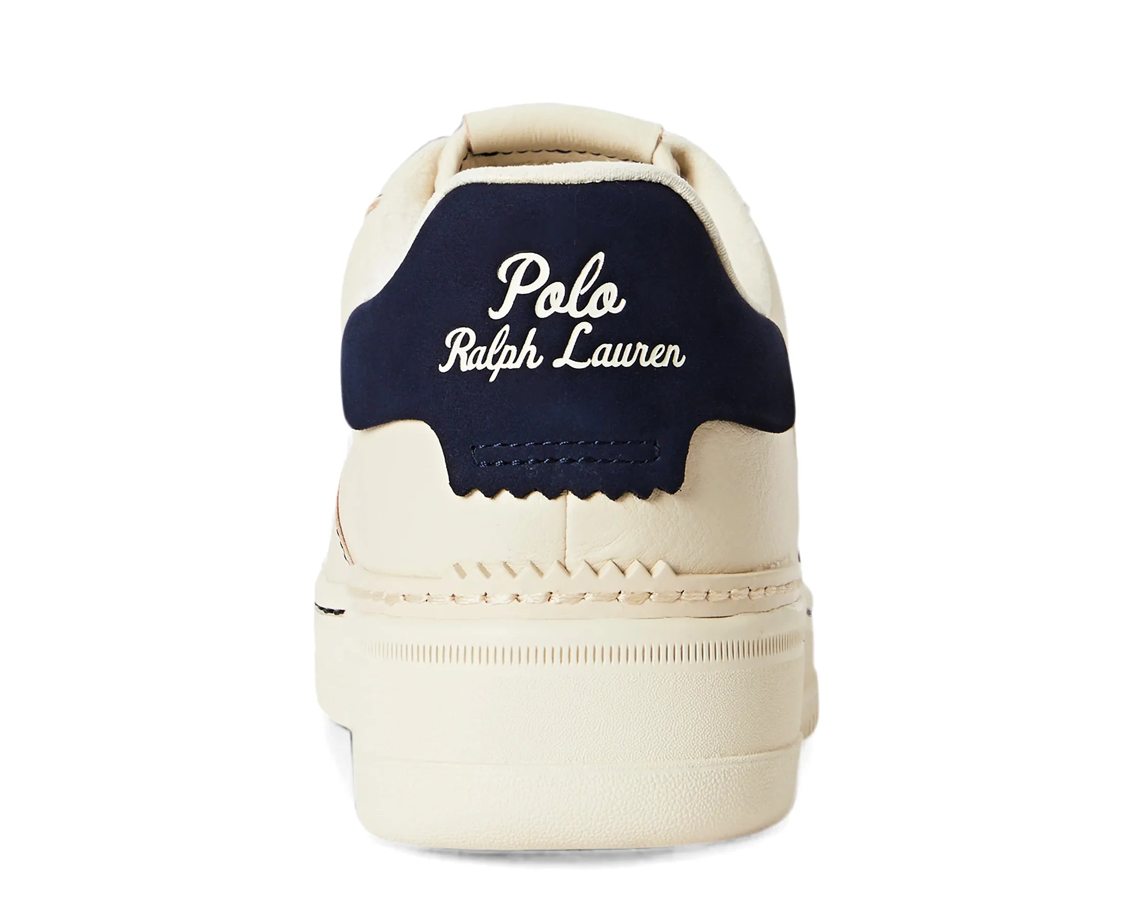 Sapatilhas Ralph Lauren Masters Court Bege — traseira | 809P15490001