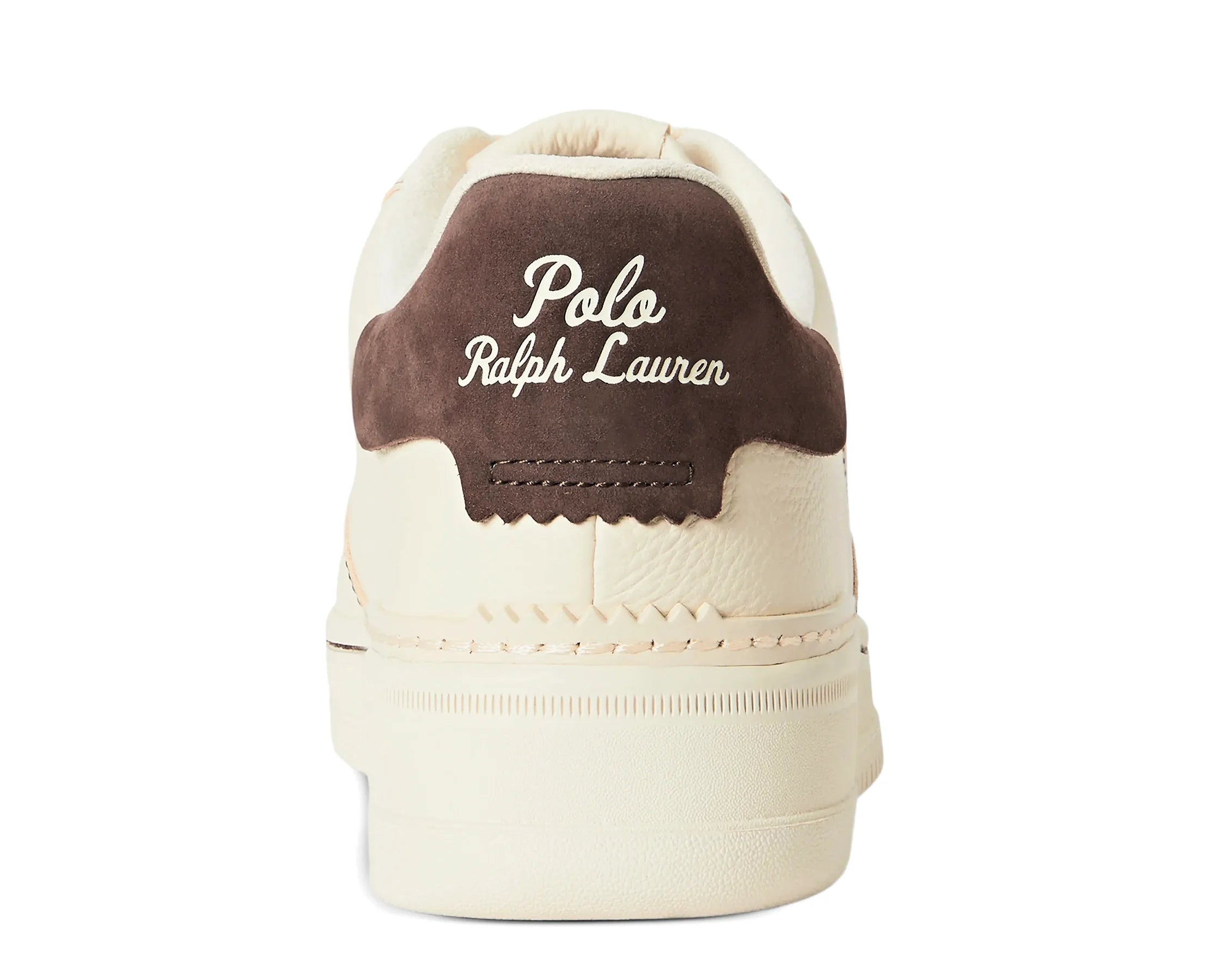Sapatilhas Ralph Lauren Masters Court Bege — traseira | 809P15490002