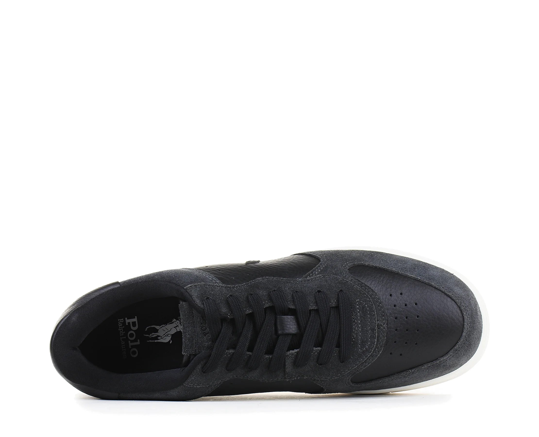 Sapatilhas Ralph Lauren Masters Court Preto — vista de topo | 809P15491004