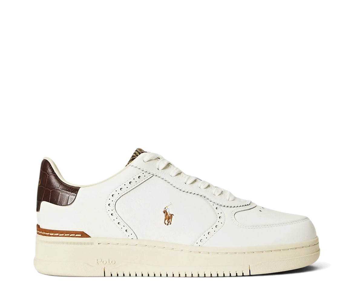 Sapatilhas Ralph Lauren Masters Court Branco — perfil exterior | 809P15528001
