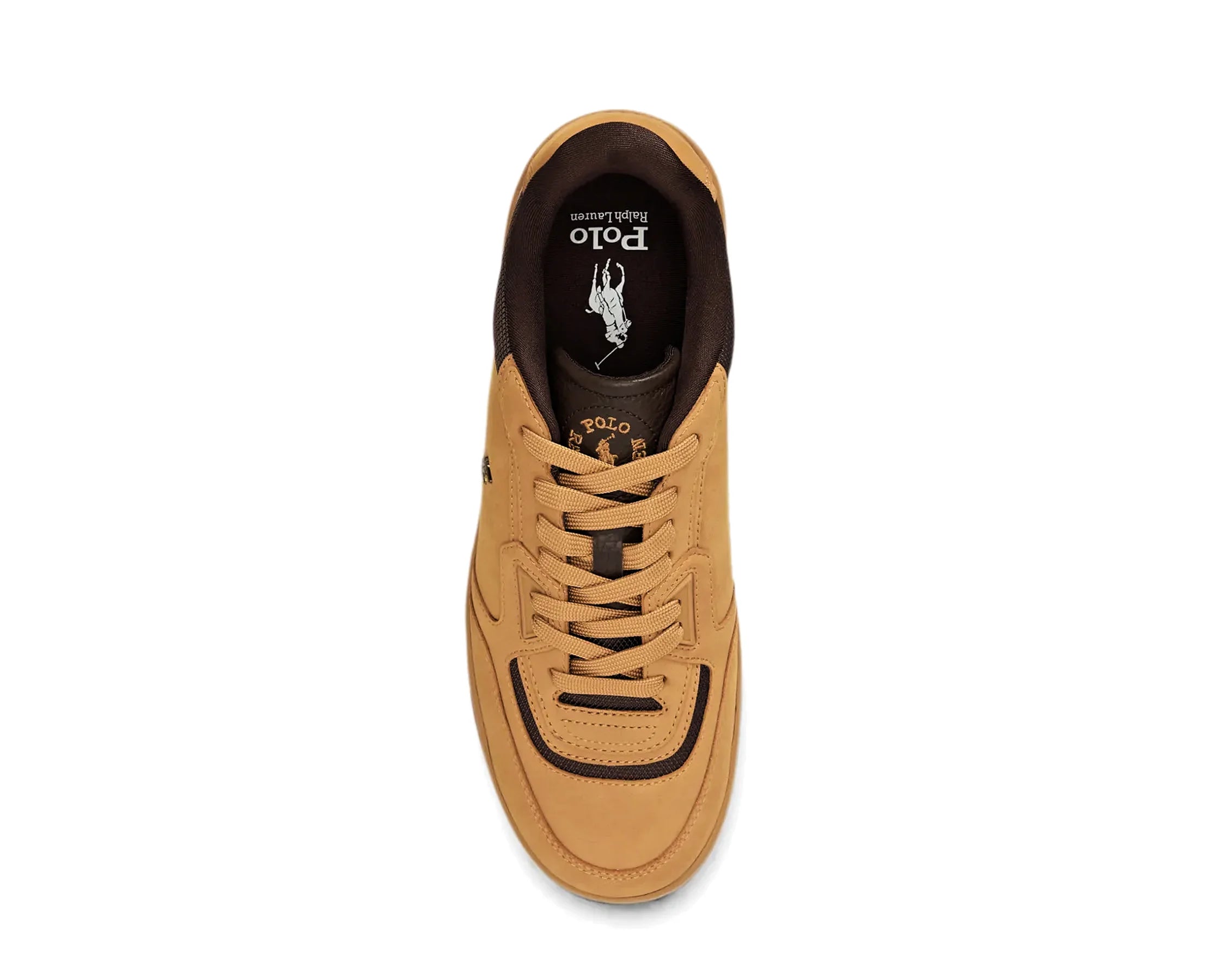 Sapatilhas Ralph Lauren Open Masters PP Camel — vista de topo | 809P15665003