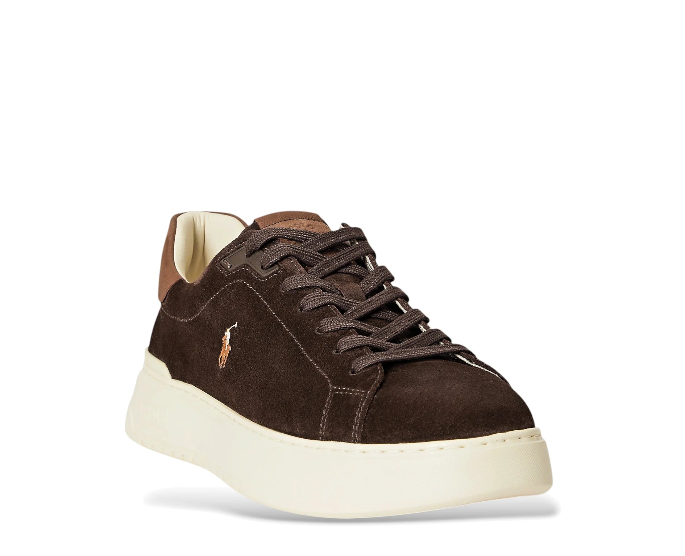 Sapatilhas Ralph Lauren RLite Court Castanho — frente | 809P15729001
