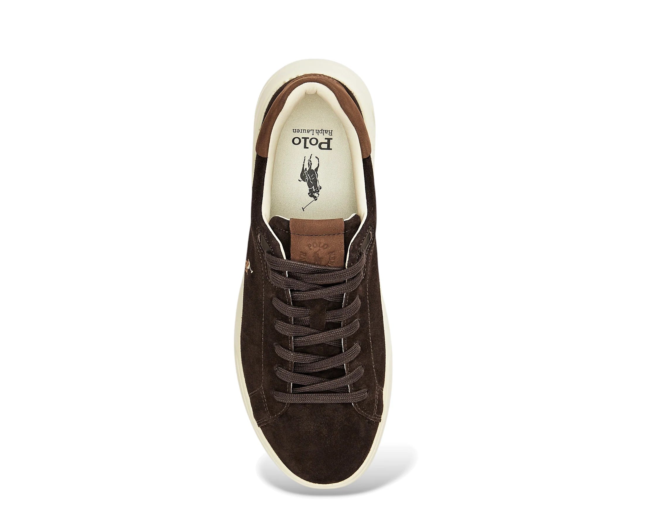 Sapatilhas Ralph Lauren RLite Court Castanho — vista de topo | 809P15729001