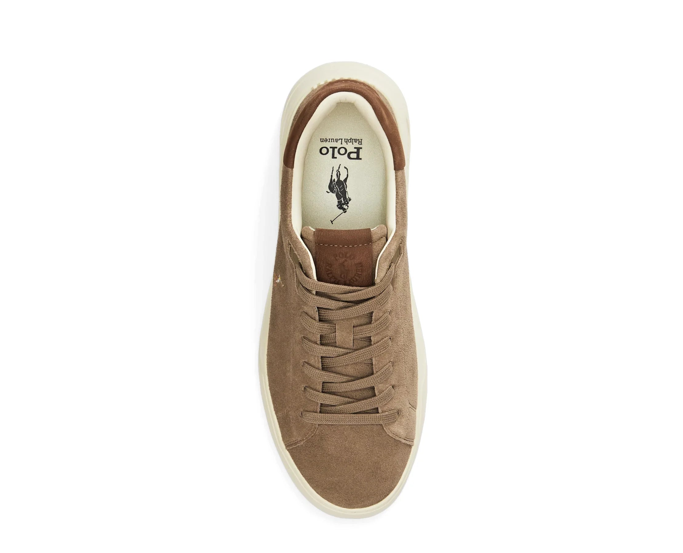 Sapatilhas Ralph Lauren RLite Court Castanho — vista de topo | 809P15729002