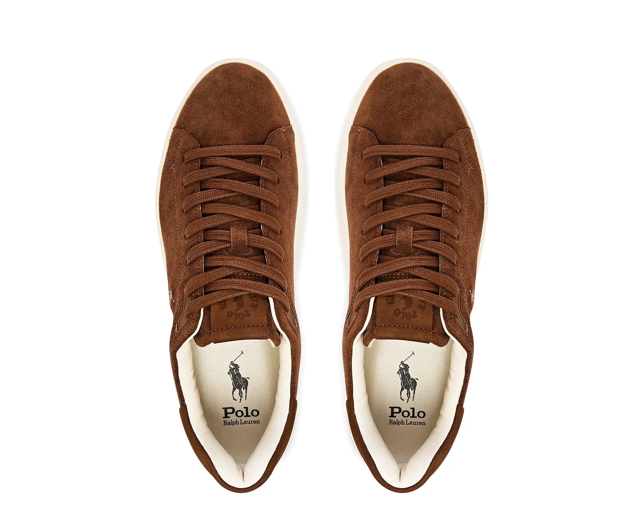 Sapatilhas Ralph Lauren RLite Court Camel — vista de topo | 809P15729003