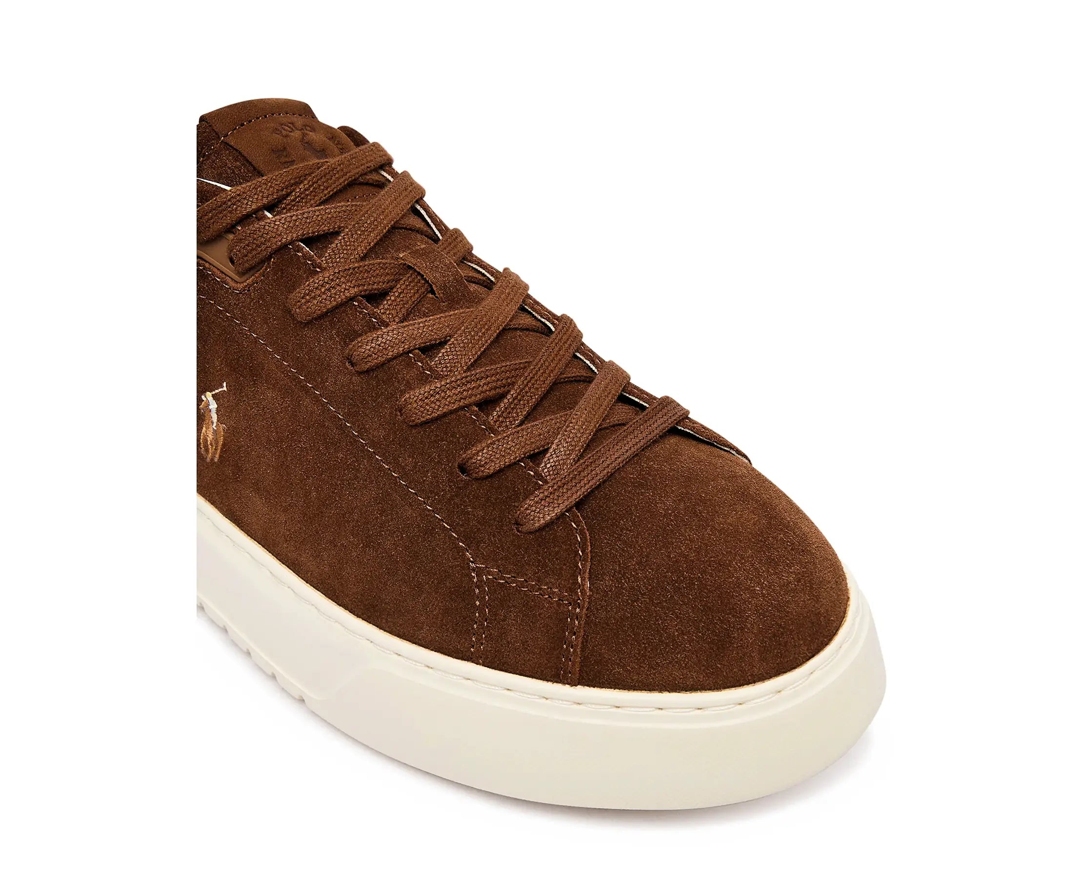 Sapatilhas Ralph Lauren RLite Court Camel — detalhe | 809P15729003