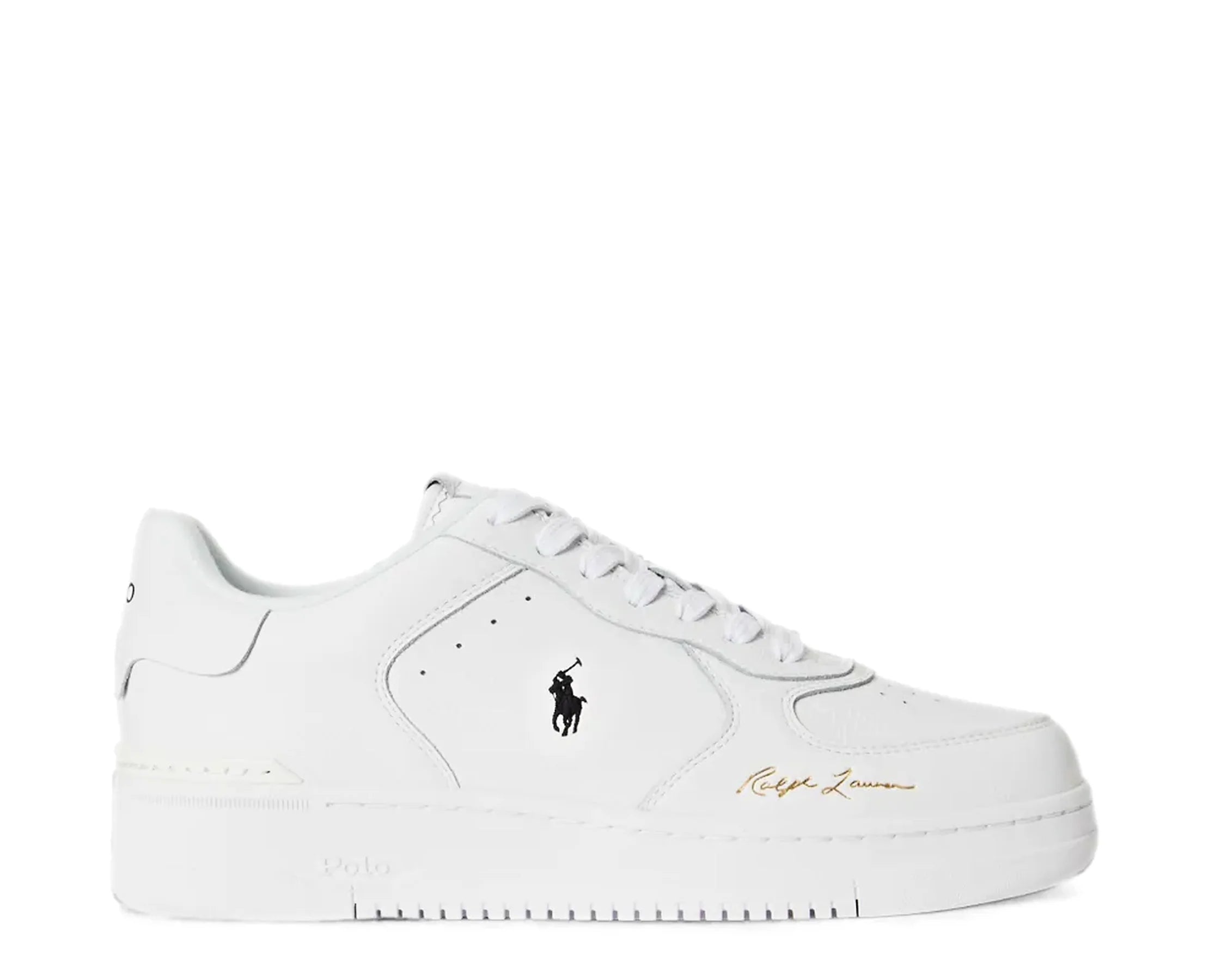 Sapatilhas Ralph Lauren Masters Court Branco — perfil exterior | 809P17938001