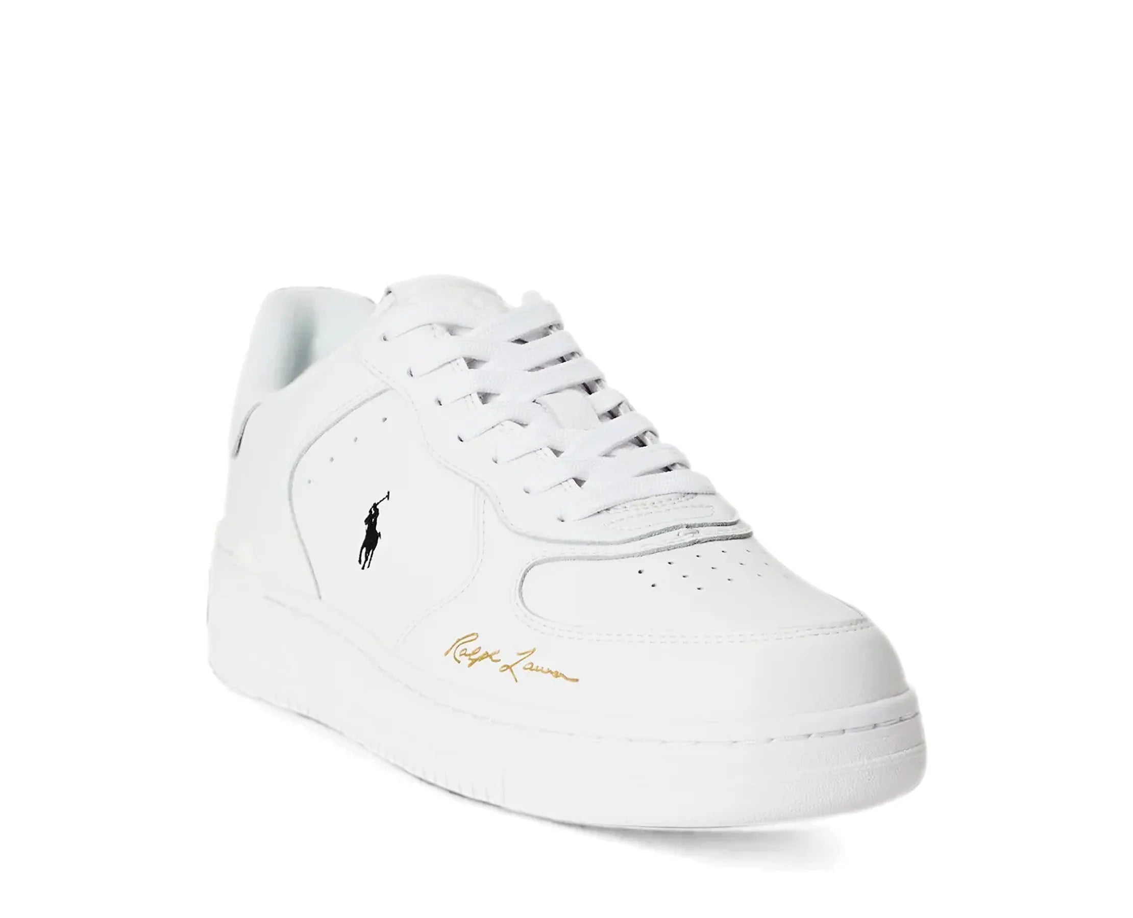 Sapatilhas Ralph Lauren Masters Court Branco — perfil interior | 809P17938001