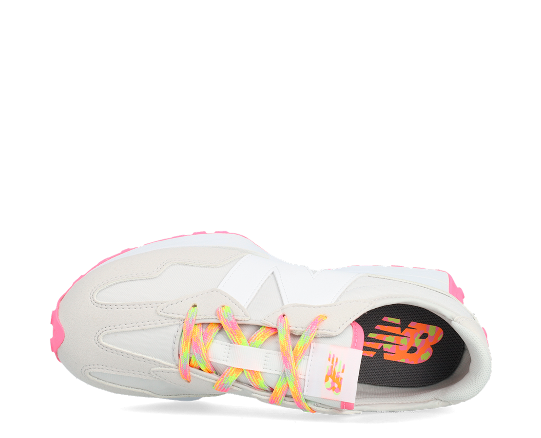 New Balance 327 Grey Matter/ Signal Pink BJ/RS - GS327LCA-909