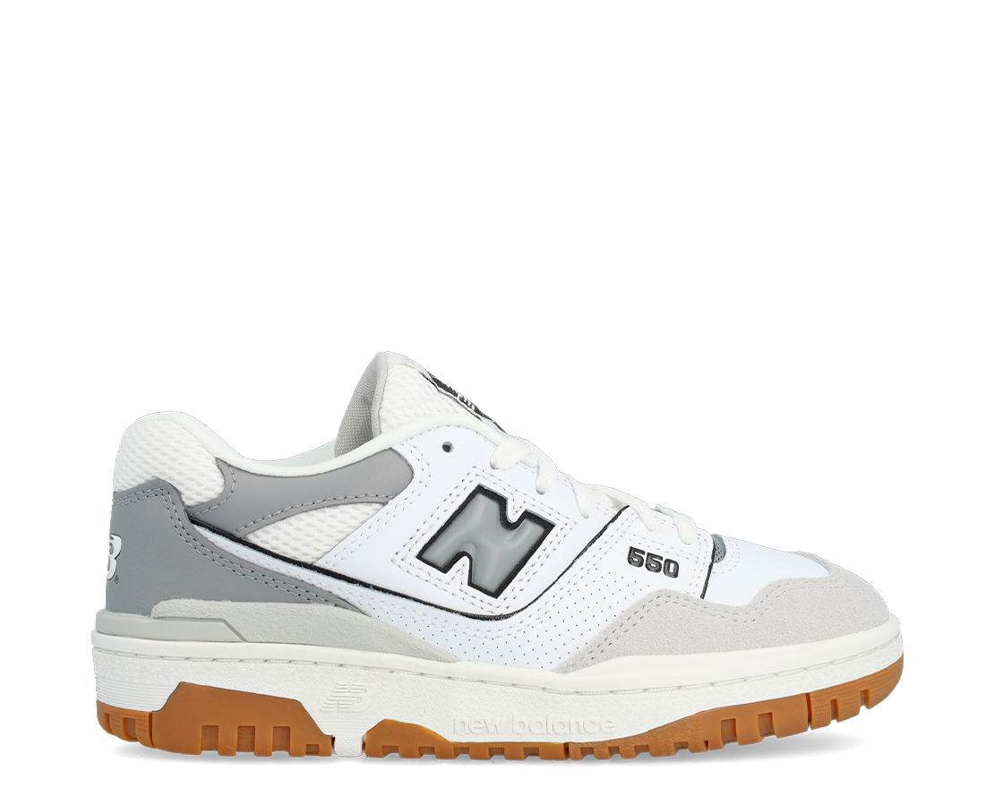 New Balance 550 White / Gray BR/CZ - GSB550SF-105