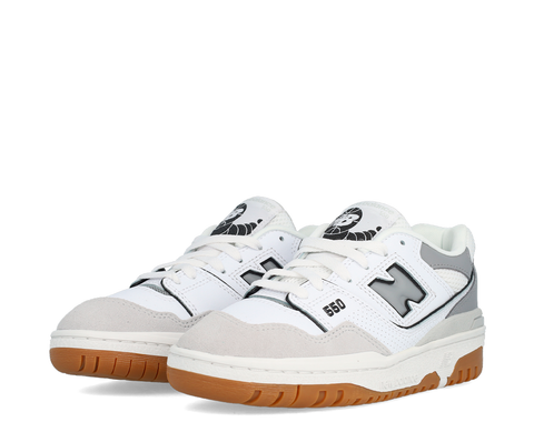 New Balance 550 White / Gray BR/CZ - GSB550SF-105
