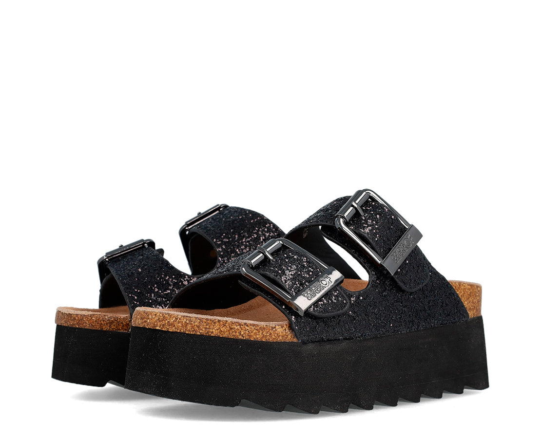 Colors of California Sandal Glittered Platform PR/GLITTER - HC_BES22N-985